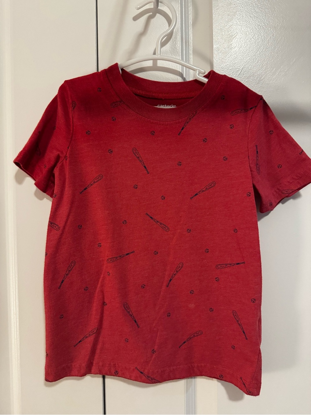 Carter's Red Kids' Baseball Print Tee